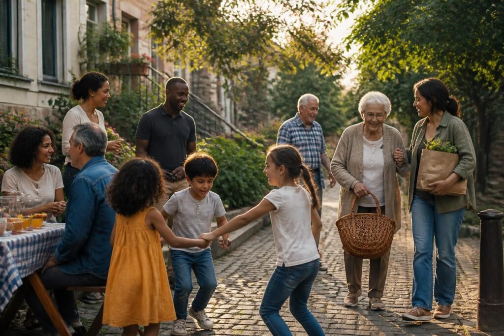 découvrez comment renforcer les liens et encourager l'entraide dans votre entourage : voisinage, famille et quartier pour une communauté soudée et solidaire.