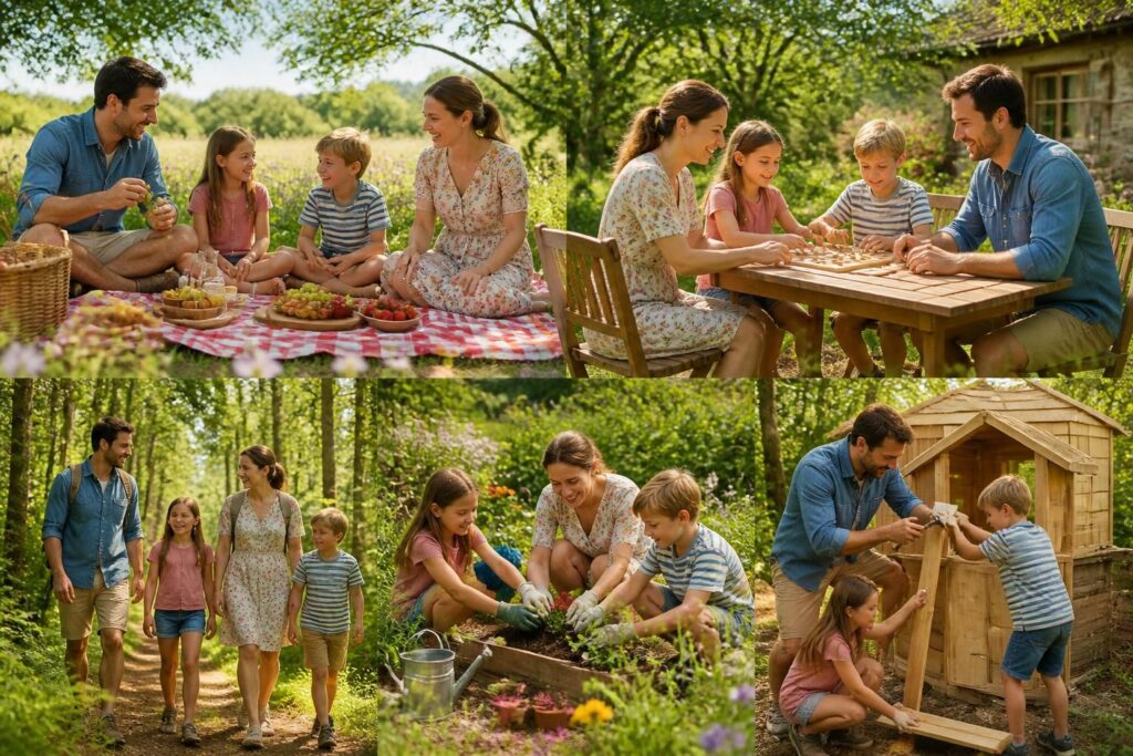 découvrez 7 idées originales pour déconnecter en famille le week-end sans utiliser d'écrans et profiter pleinement de moments complices et ressourçants.