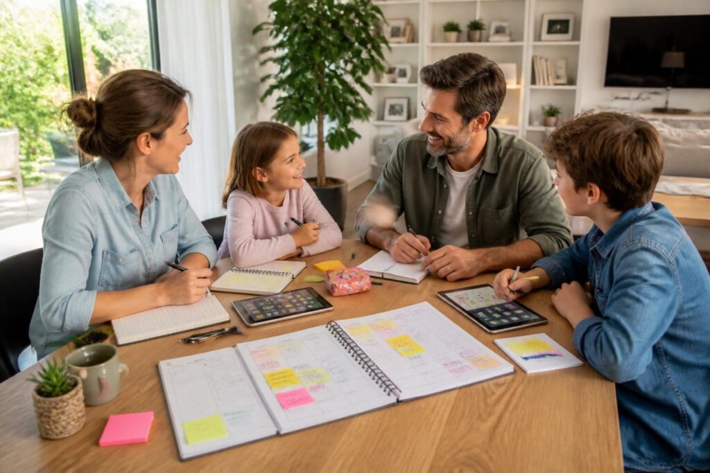 découvrez comment organiser votre semaine en famille grâce à un planning efficace, une répartition équilibrée des tâches, et des astuces pour cultiver la sérénité au quotidien.
