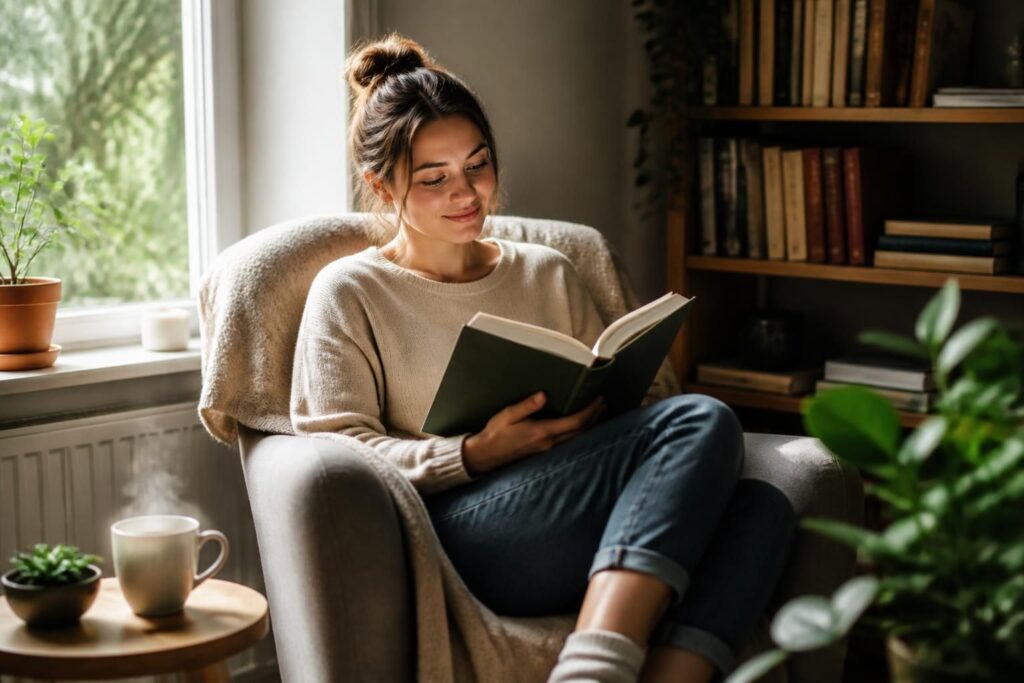 découvrez 7 habitudes simples pour (re)prendre le plaisir de la lecture sans stress et lire davantage au quotidien.