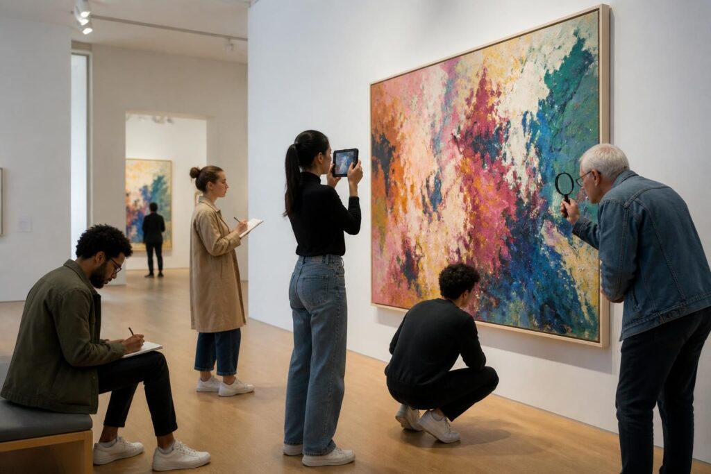 découvrez comment visiter une exposition autrement et apprendre à vraiment regarder une œuvre d'art. nos conseils pour une expérience artistique enrichissante et immersive.
