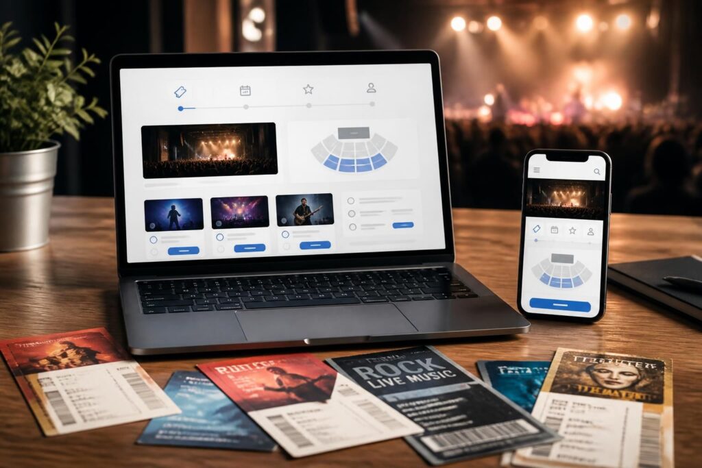 comparez les meilleures plateformes de billetterie en ligne pour réserver vos billets de spectacles et concerts en toute simplicité et au meilleur prix.