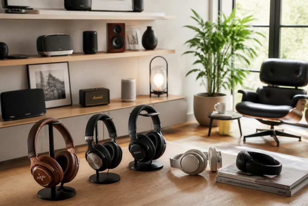 découvrez notre guide d'achat complet pour choisir les meilleurs casques et enceintes et profiter pleinement de votre musique chez vous.