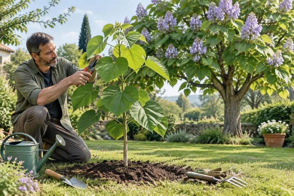 Paulownia tomentosa : conseils pour la plantation, croissance et taille