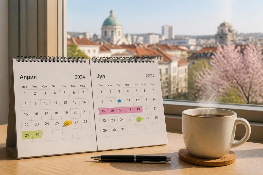 Quelles sont les dates de vacances scolaires en Serbie ?