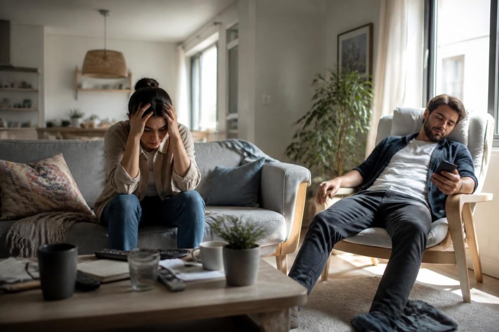 découvrez des conseils pratiques pour gérer la frustration et vivre harmonieusement avec quelqu'un qui ne participe pas aux tâches quotidiennes.