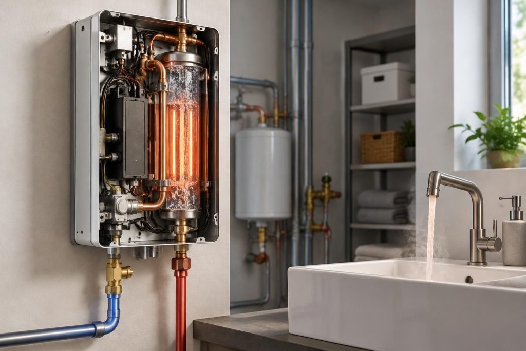 découvrez le fonctionnement d’une chaudière électrique à eau chaude instantanée et ses avantages : confort, simplicité d’installation et gain de place.